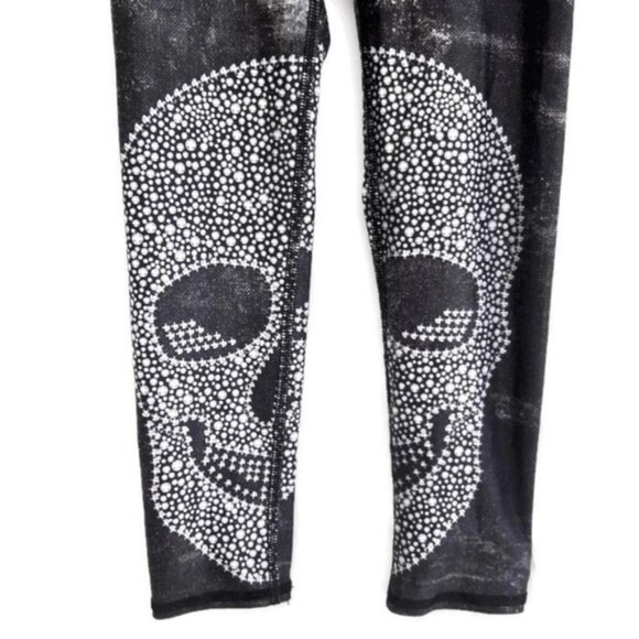 Evolution and Creation Capris Leggings Skull Graphic Thick Stretchy Yoga - Picture 2 of 4